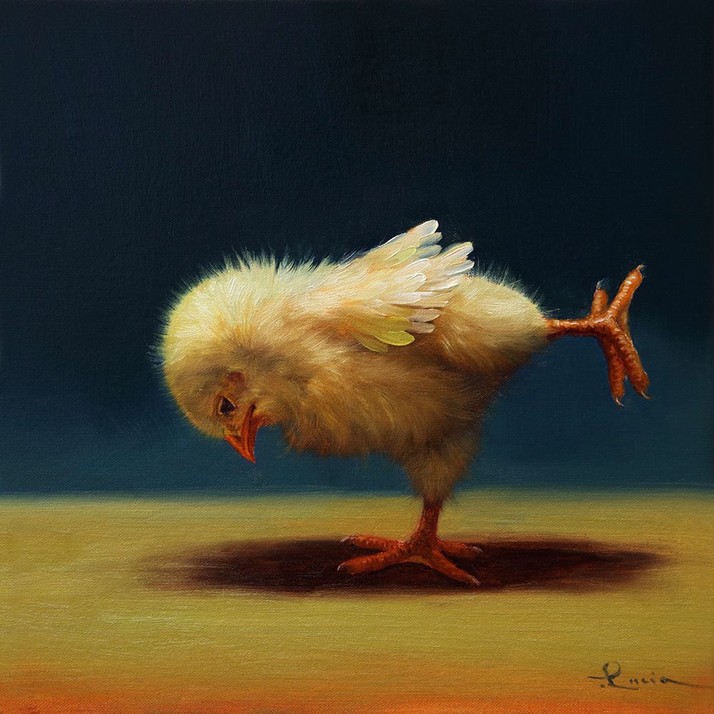 Yoga Chick Airplane art print by Lucia Heffernan for $57.95 CAD