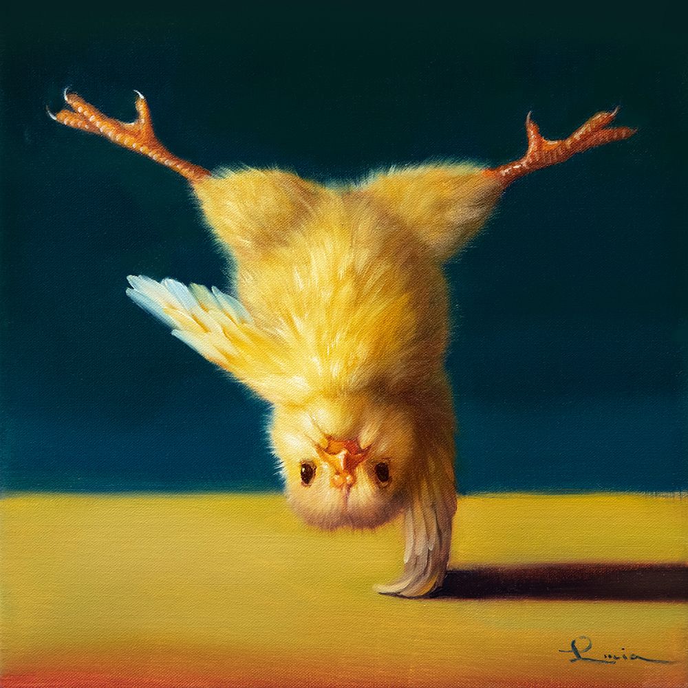 Yoga Chick One Legged Tree art print by Lucia Heffernan for $57.95 CAD