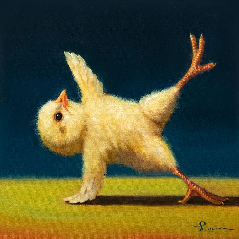 Yoga Chick Side Plank art print by Lucia Heffernan for $57.95 CAD