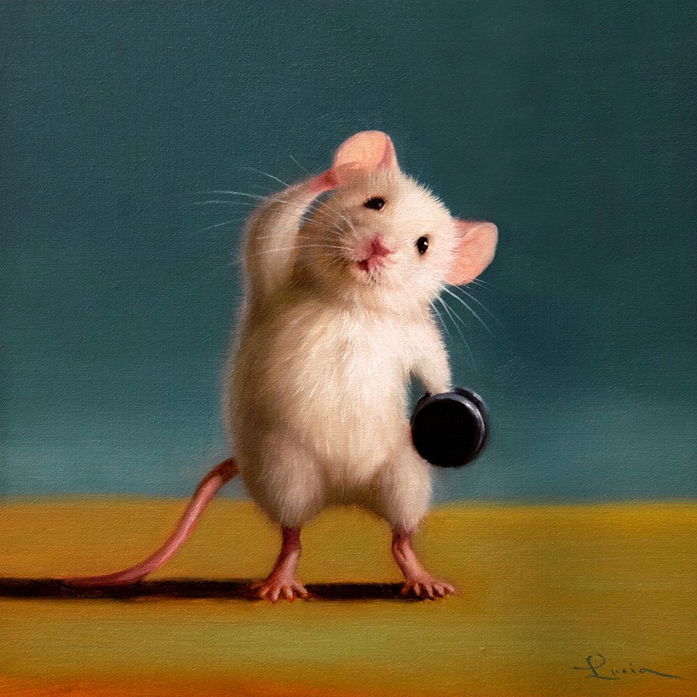 Gym Rat Standing Oblique Crunch art print by Lucia Heffernan for $57.95 CAD