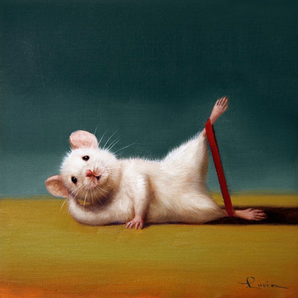 Gym Rat Side Leg Lift art print by Lucia Heffernan for $57.95 CAD