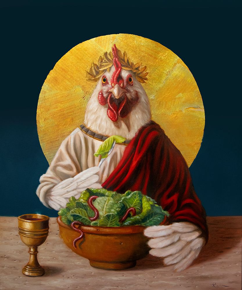 Chickin Caesar art print by Lucia Heffernan for $57.95 CAD