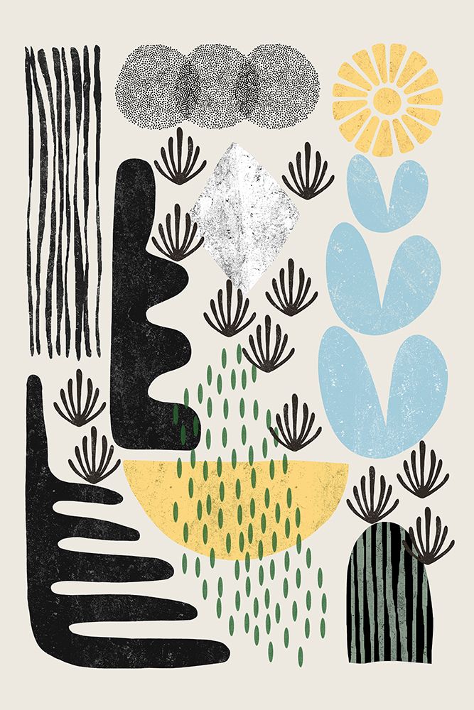 Abstract Garden 1 art print by Ioana Horvat for $57.95 CAD