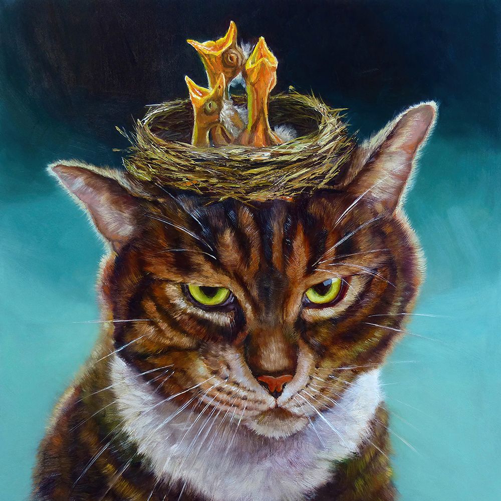 Cheep Toupee art print by Lucia Heffernan for $57.95 CAD