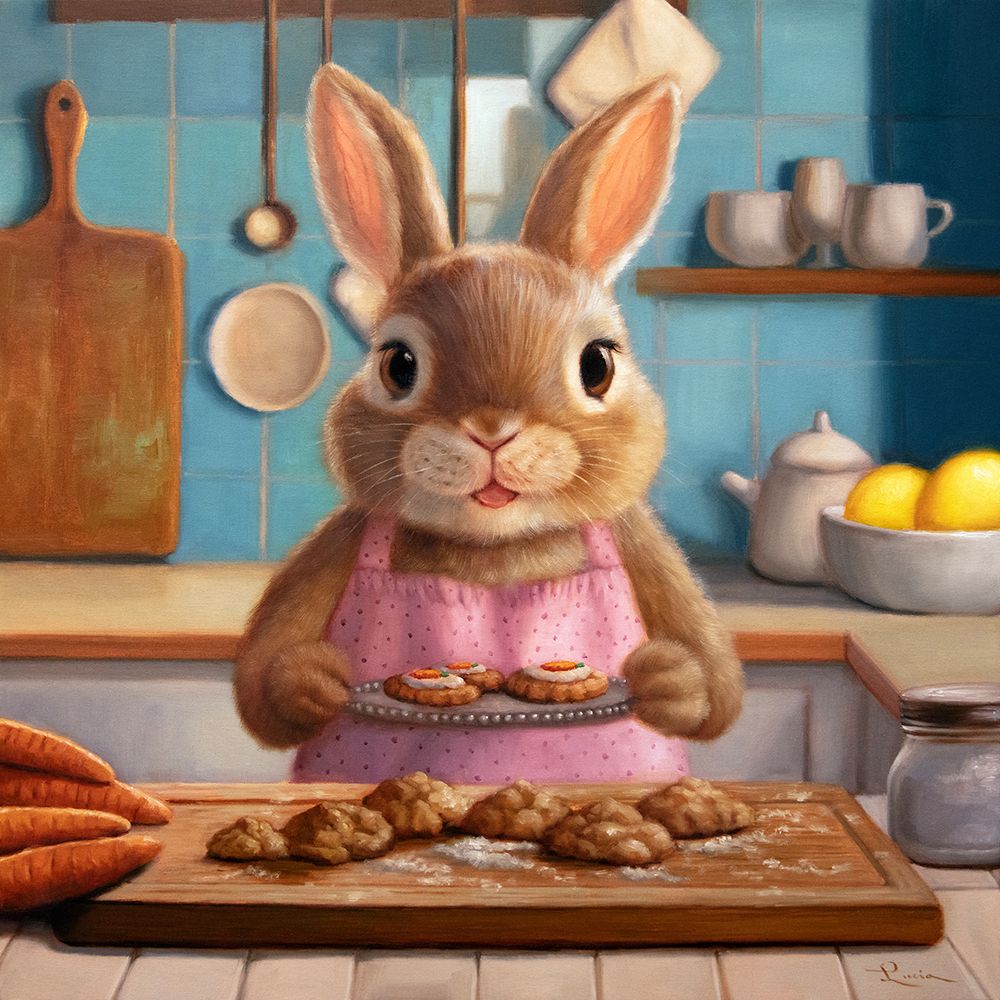 Mrs. Bunny Bakewell art print by Lucia Heffernan for $57.95 CAD