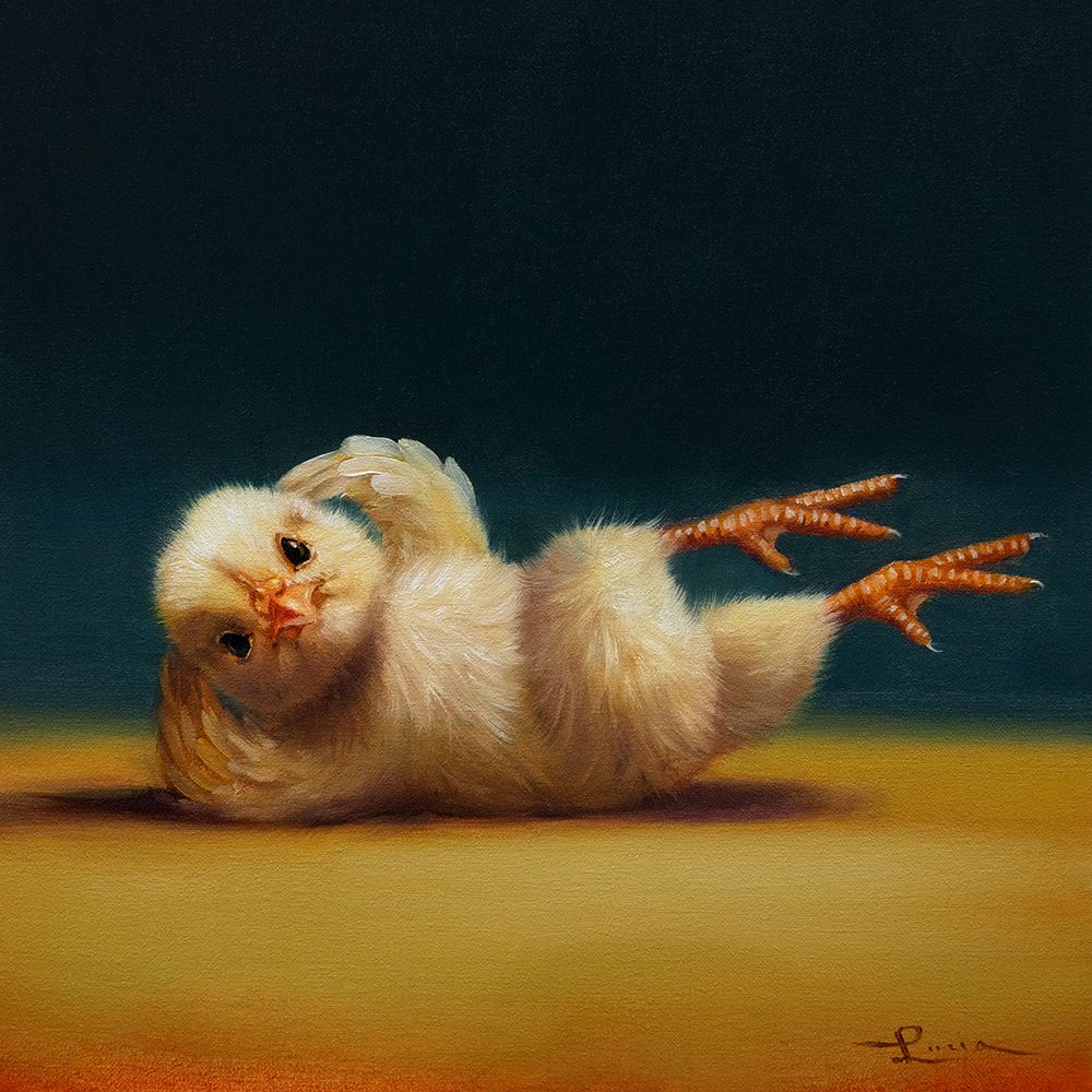 Pilates Chick - Bicycle Crunches art print by Lucia Heffernan for $57.95 CAD