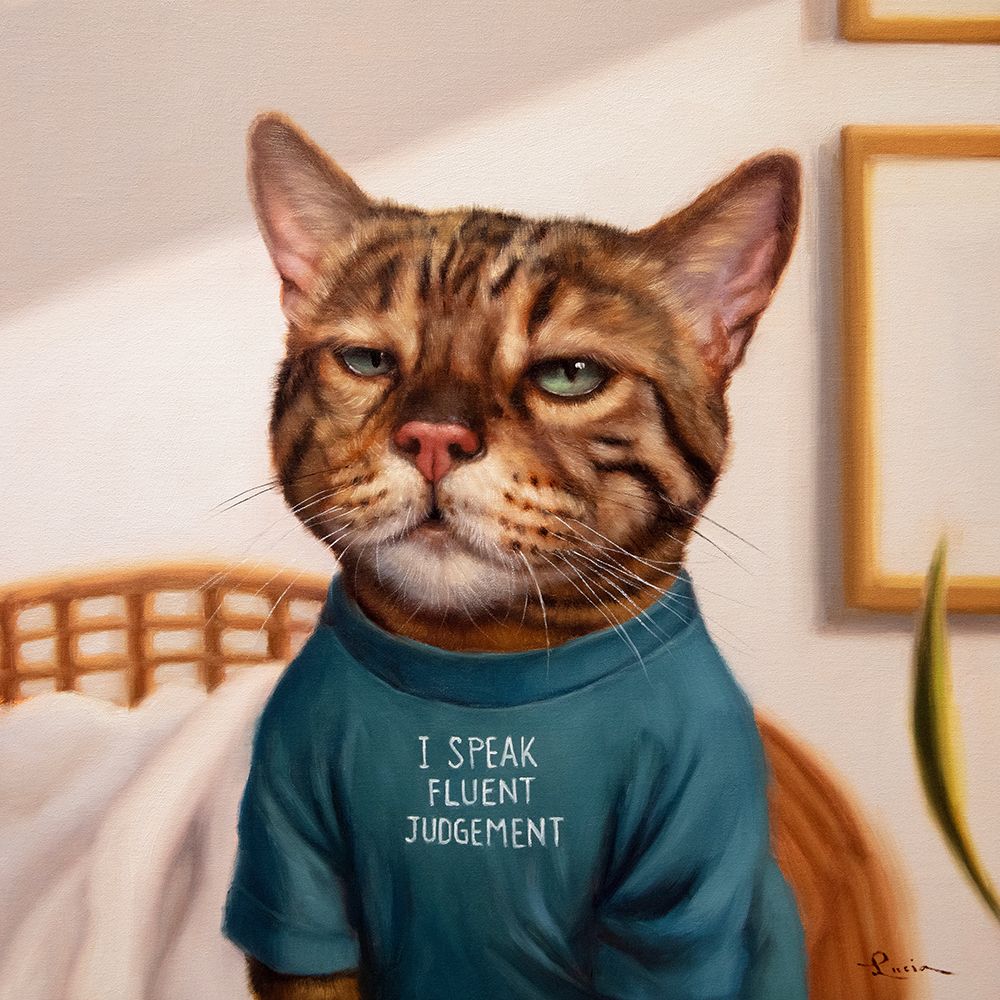 Cattitude art print by Lucia Heffernan for $57.95 CAD