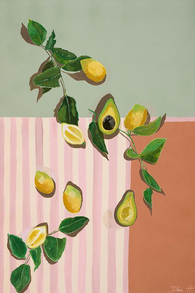 Avocado and Lemons art print by Dani Heyward for $57.95 CAD