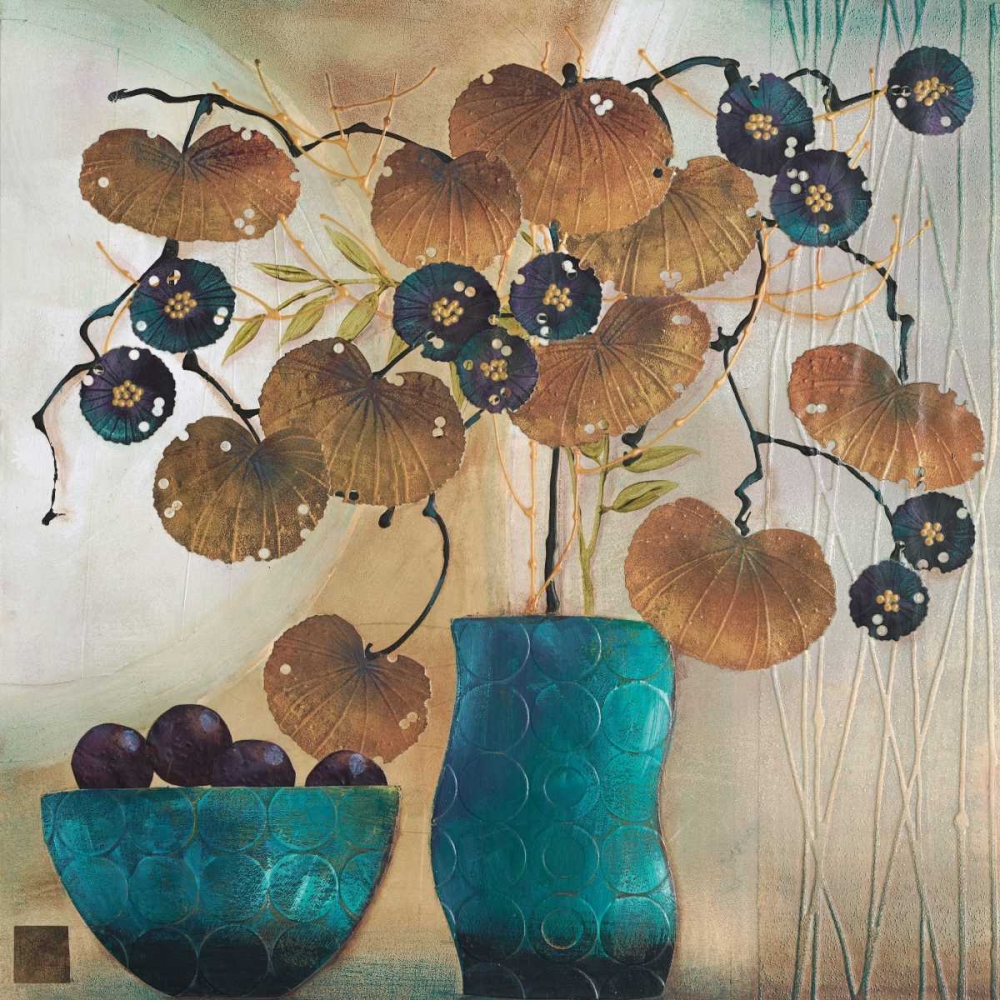 Raku Bowl and Vase art print by Margaret Hughlock for $57.95 CAD