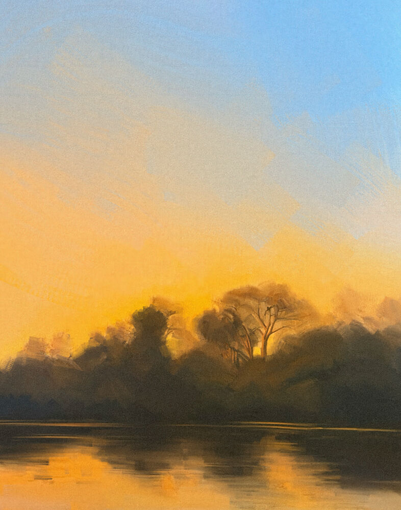 Sunset Reflections art print by Iranzye for $57.95 CAD