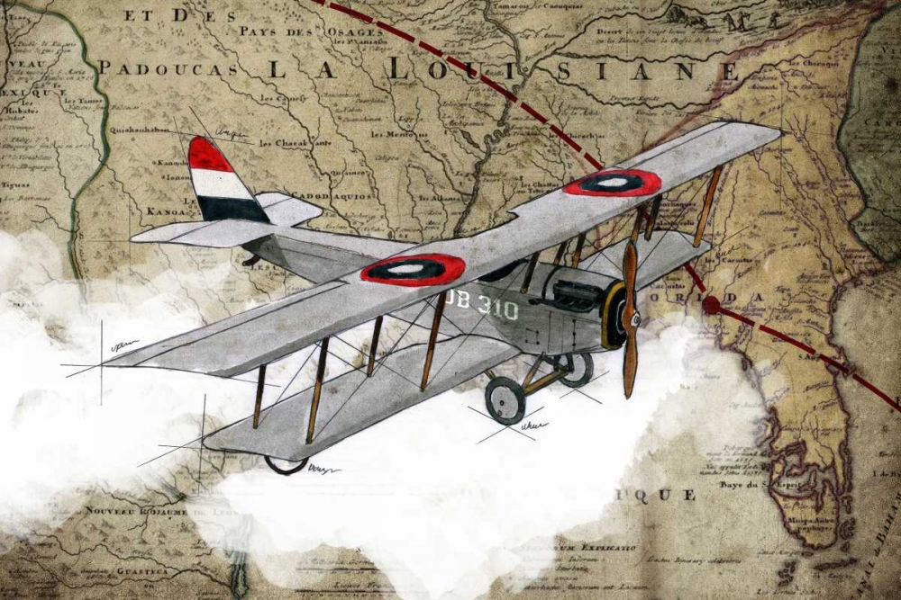 Biplane 4 art print by GraphINC Studio for $57.95 CAD