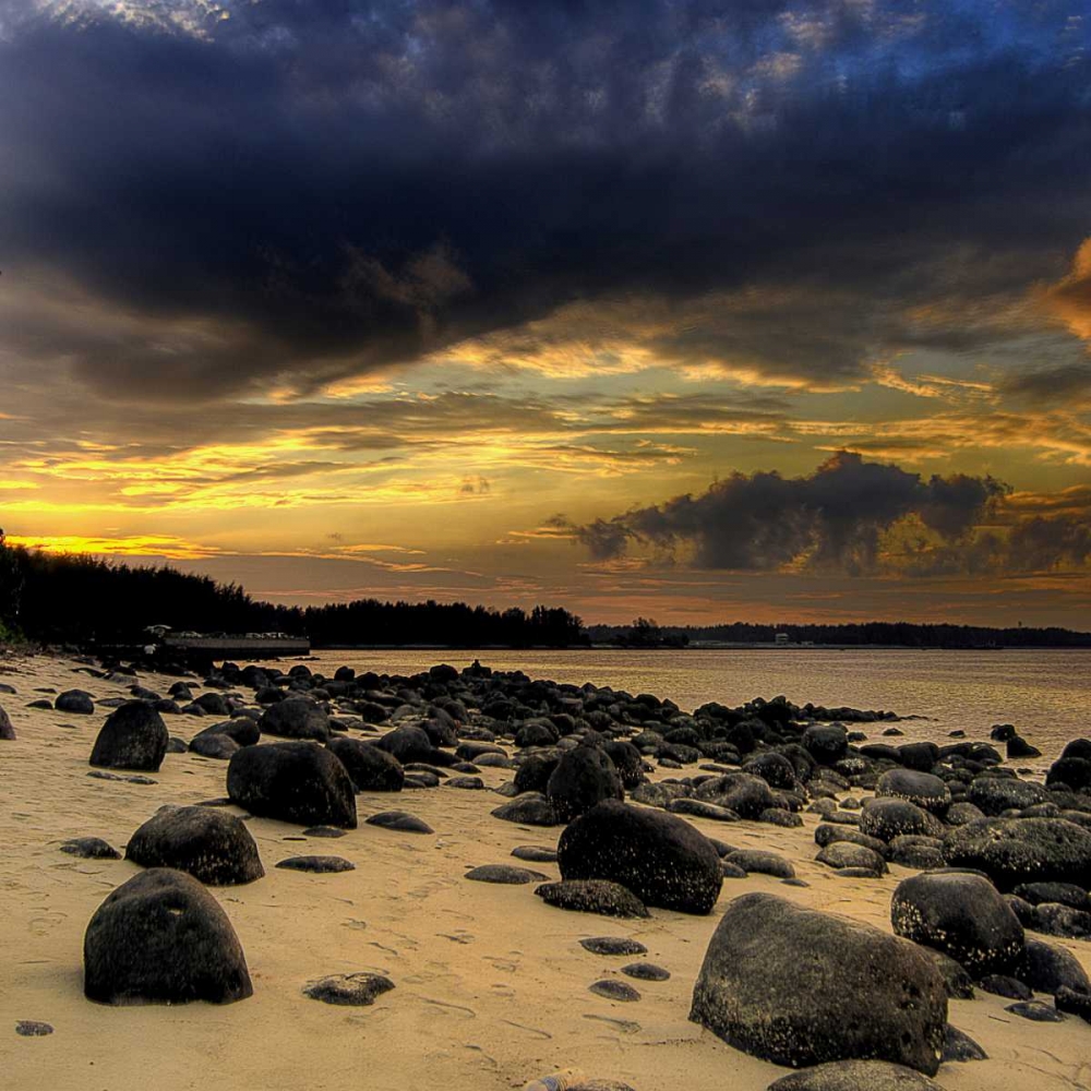 Rocks on Beach art print by PhotoINC Studio for $57.95 CAD
