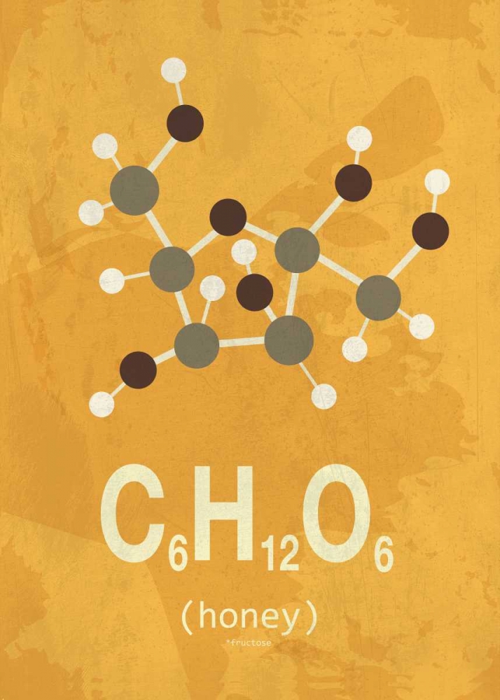 Molecule Honey art print by TypeLike for $57.95 CAD