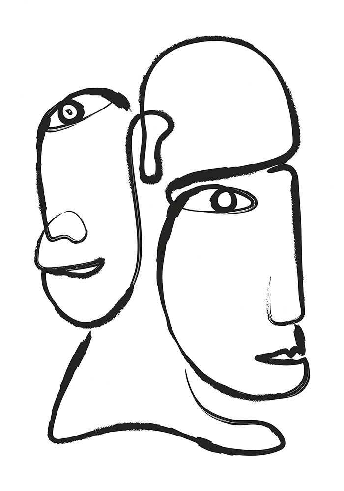 Double Silhouette art print by Incado for $57.95 CAD