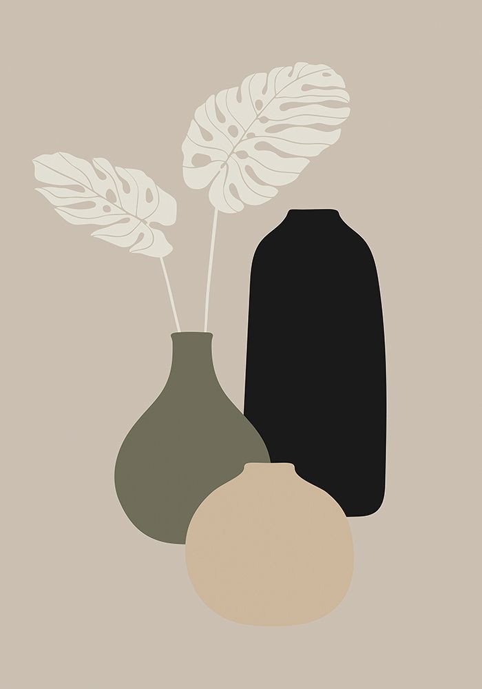 Three Vases II art print by Incado for $57.95 CAD