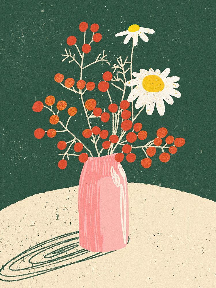Vase Floral art print by Incado for $57.95 CAD