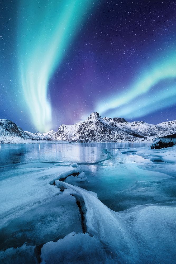 Northern Light over Lake art print by Incado for $57.95 CAD