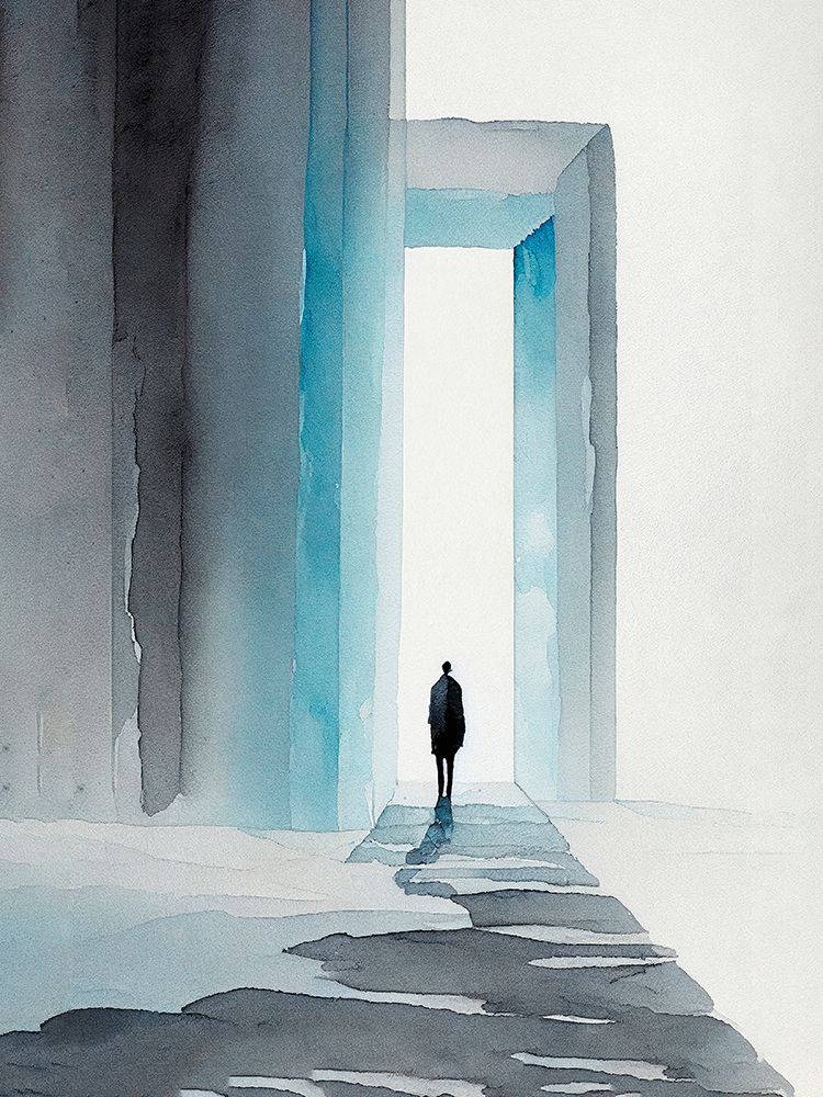 Shadows and Person art print by Incado for $57.95 CAD