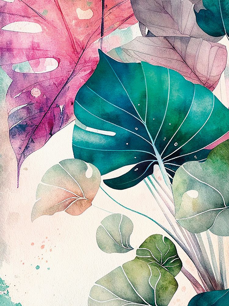 Colored Leaves II art print by Incado for $57.95 CAD