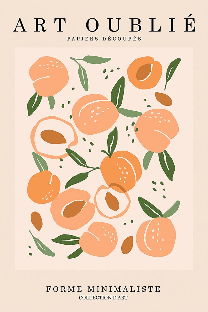 Peachy Pattern art print by Incado for $57.95 CAD