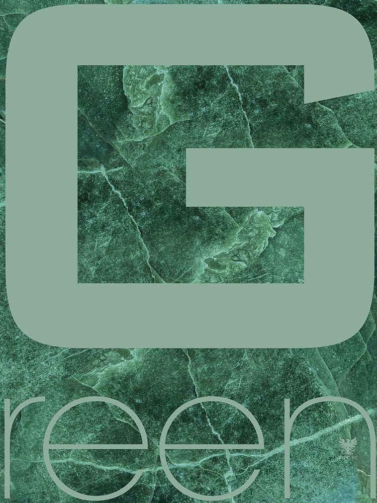 RGB green art print by TypeLike for $57.95 CAD