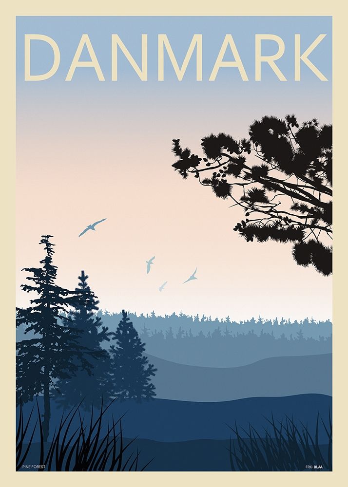 Pine forest art print by Incado for $57.95 CAD