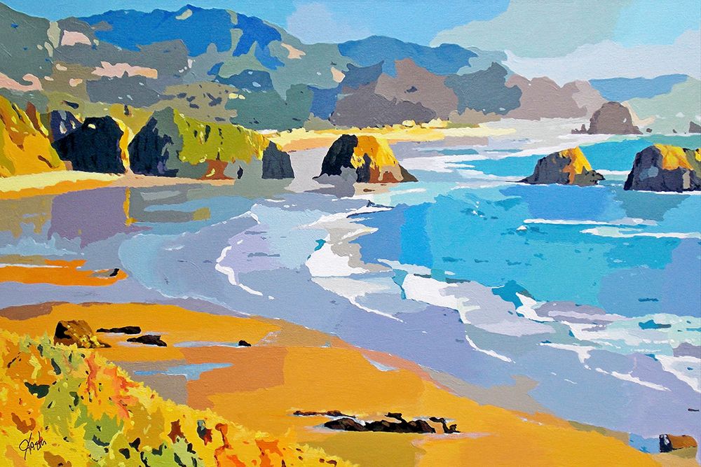 Coastal Series - Rock Beach art print by John Jaster for $57.95 CAD