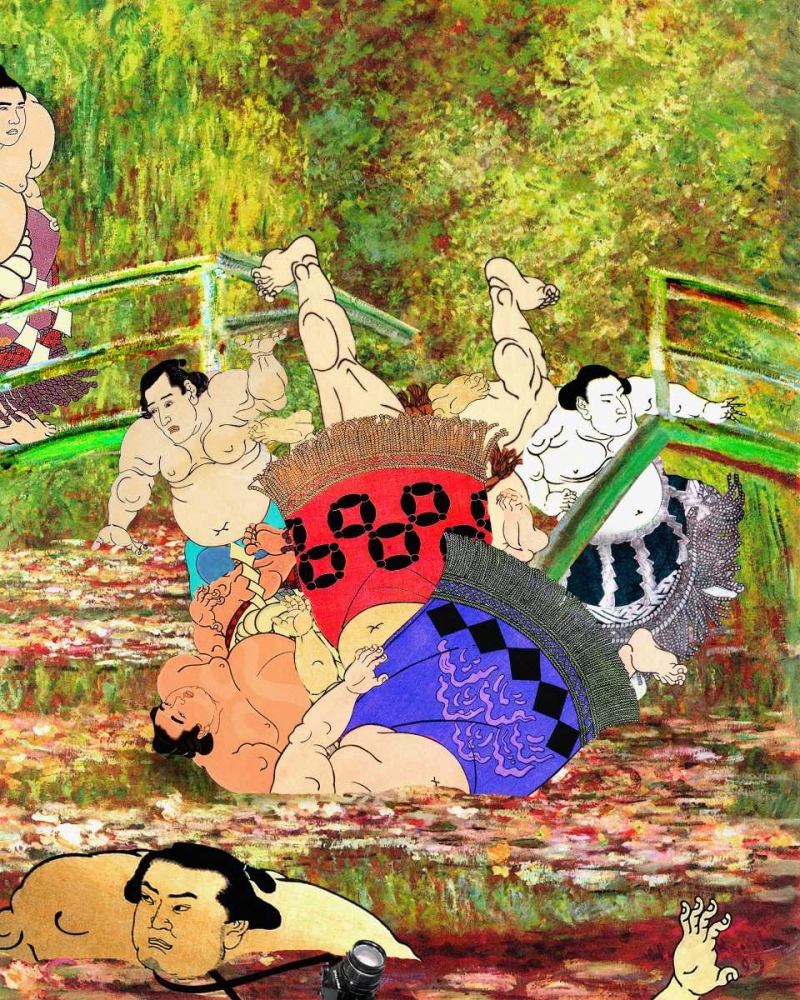 Japanese Footbridge Mishap art print by Barry Kite for $57.95 CAD