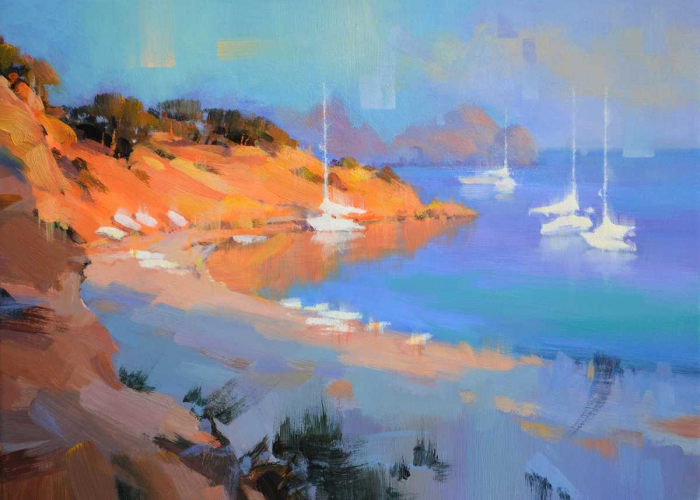 Evening Boats art print by Alex Hook Krioutchkov for $57.95 CAD