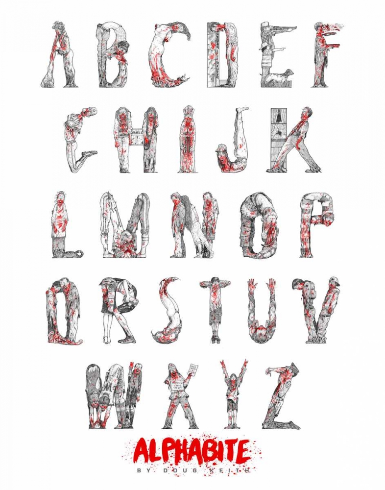 Alphabite art print by Doug Keith for $57.95 CAD