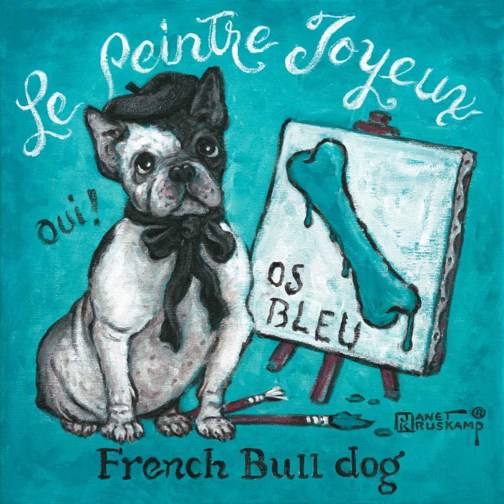 Le Peintre Joyeux art print by Janet Kruskamp for $57.95 CAD