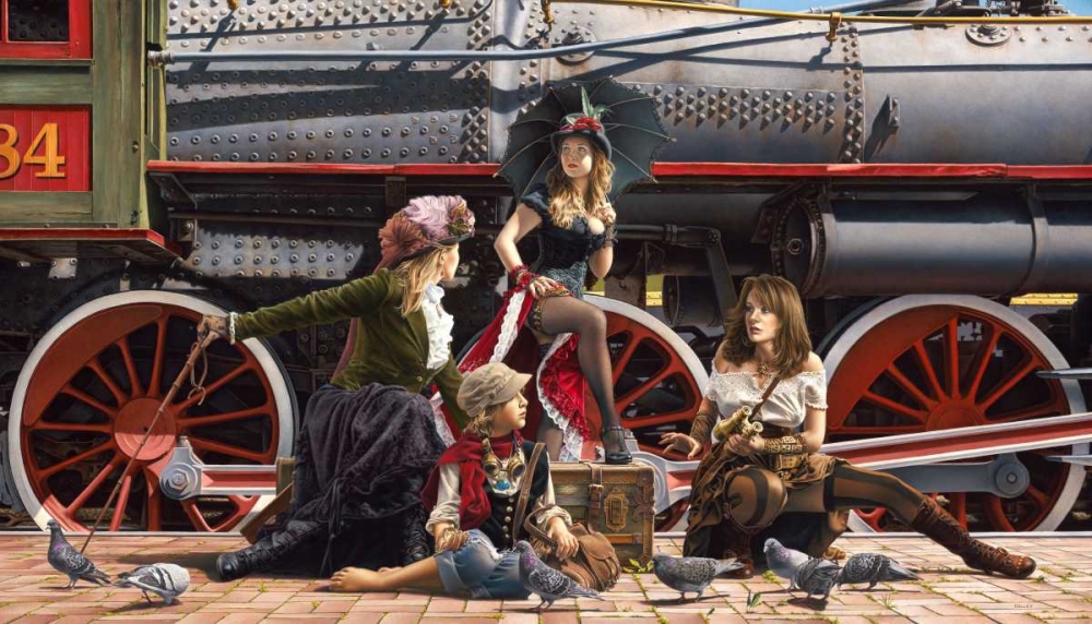 Last Train for the Coast art print by Paul Kelley for $57.95 CAD