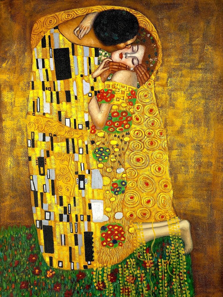 The Kiss art print by Gustav Klimt for $57.95 CAD
