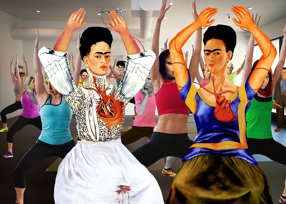 Frida Does Cardio art print by Barry Kite for $57.95 CAD
