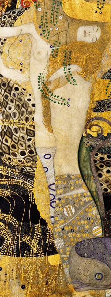 Water Serpents I art print by Gustav Klimt for $57.95 CAD
