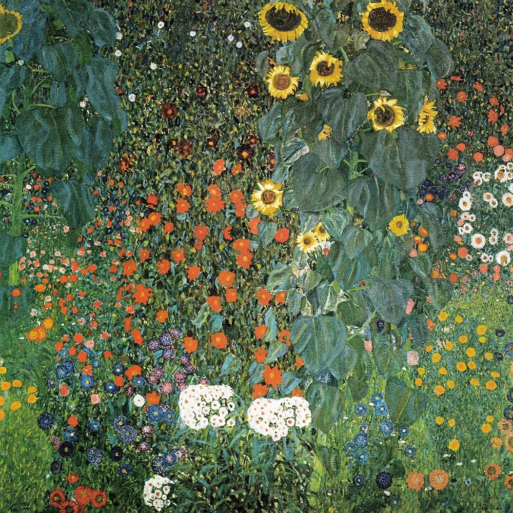 Farm Garden with Sunflowers, 1906 art print by Gustav Klimt for $57.95 CAD