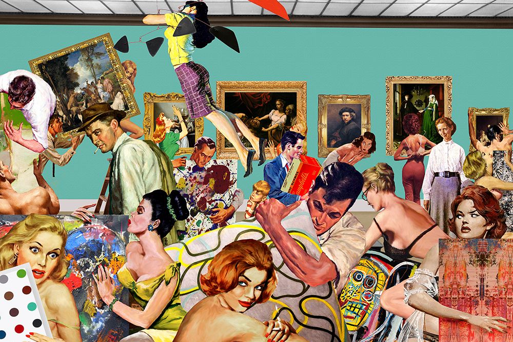 Art Lovers art print by Barry Kite for $57.95 CAD