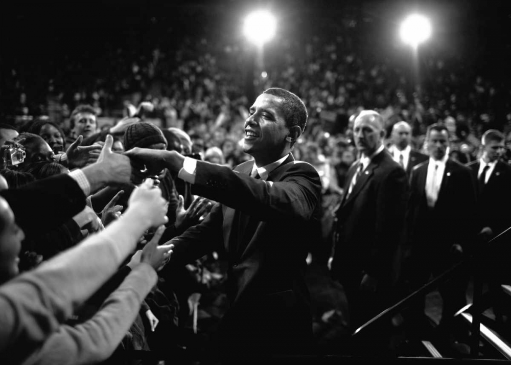 Barack Obama at Campaign Rally art print by Brooks Kraft for $57.95 CAD