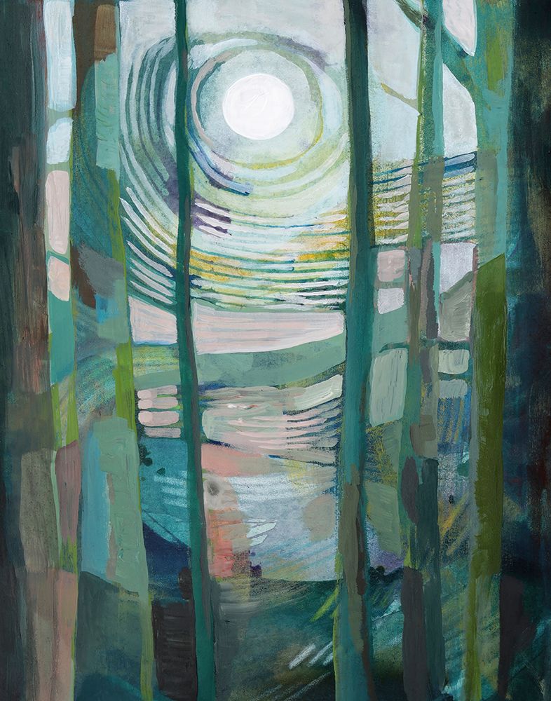 Moon Over Sleepy Night art print by Farren Lee for $57.95 CAD