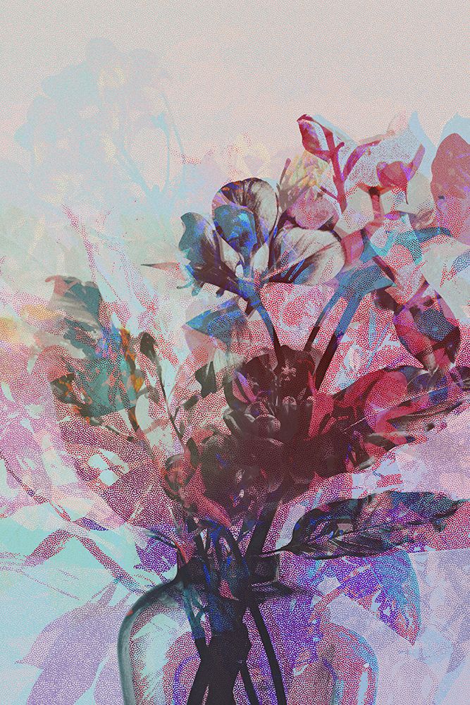 Halftone Bloom II art print by Nicolas le beuan benic for $57.95 CAD