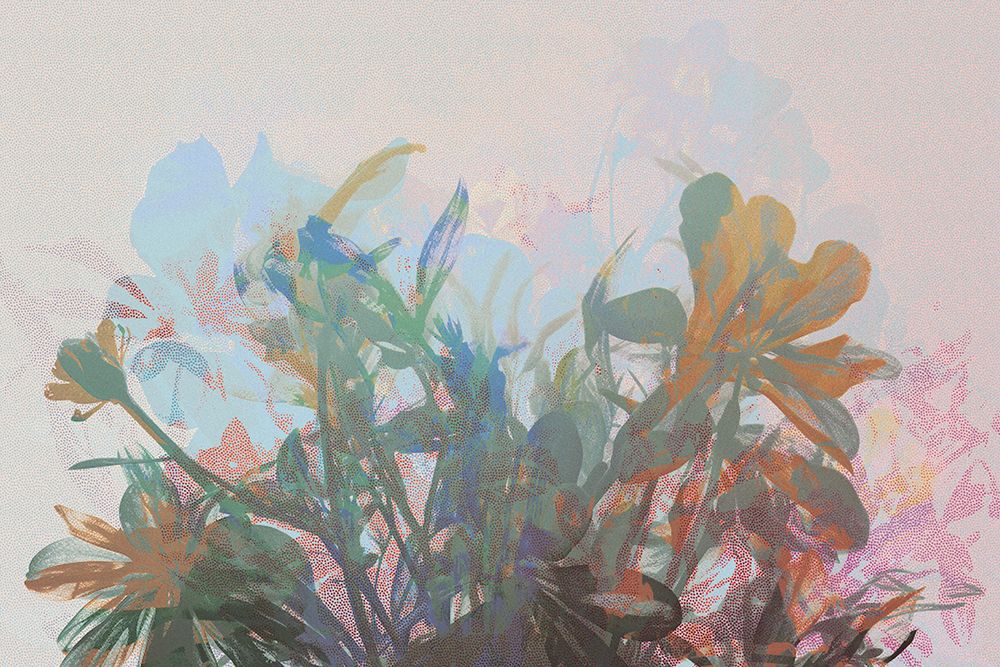 Halftone Bloom IV art print by Nicolas le beuan benic for $57.95 CAD