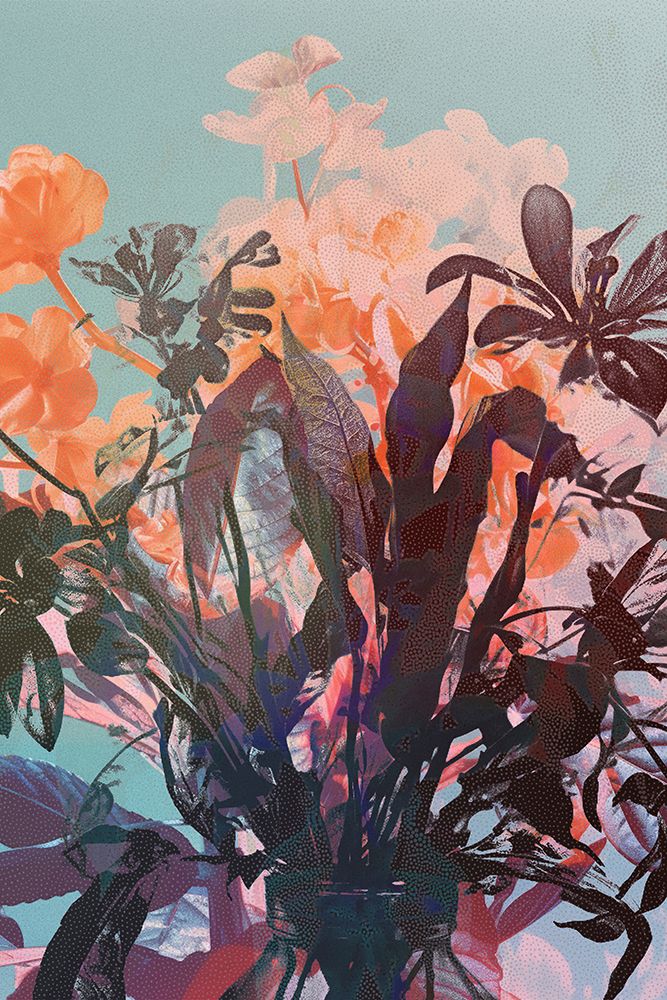 Halftone Bloom VI art print by Nicolas le beuan benic for $57.95 CAD