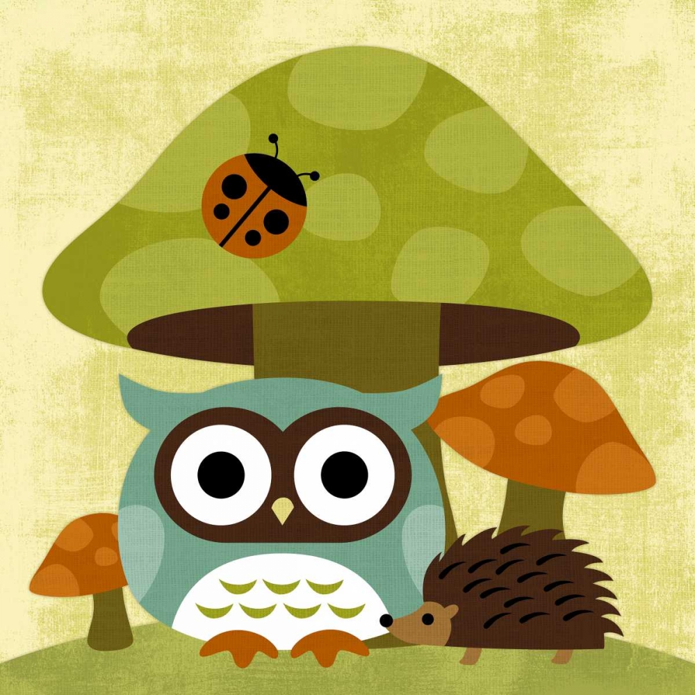 Owl and Hedgehog art print by Nancy Lee for $57.95 CAD