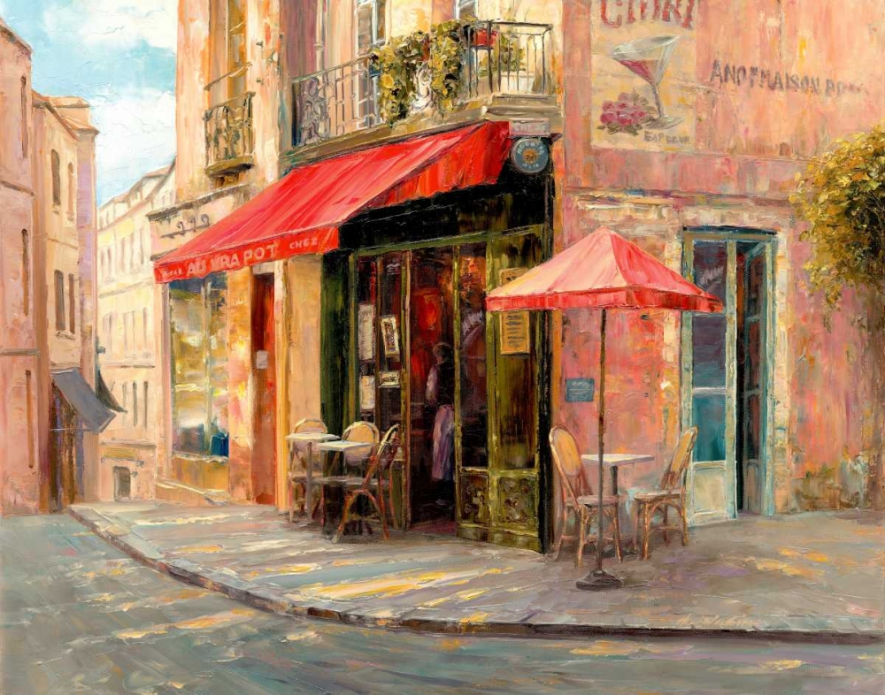 Hillside Cafe art print by Haixia Liu for $57.95 CAD