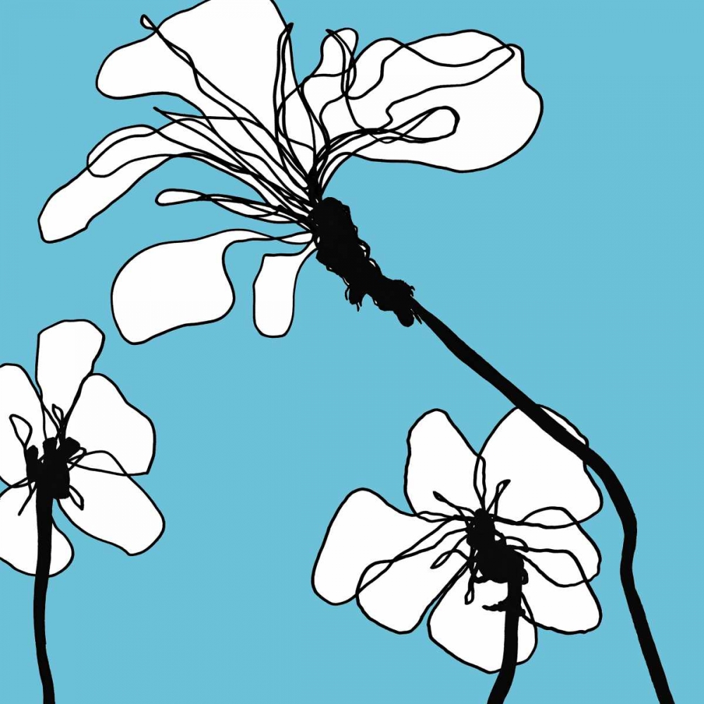 Flowers in Blue 1 art print by Mette Loeber for $57.95 CAD