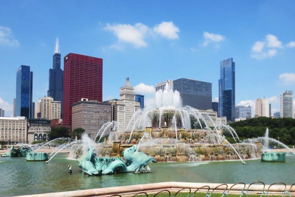 Buckingham Fountain art print by Jessica Levant for $57.95 CAD
