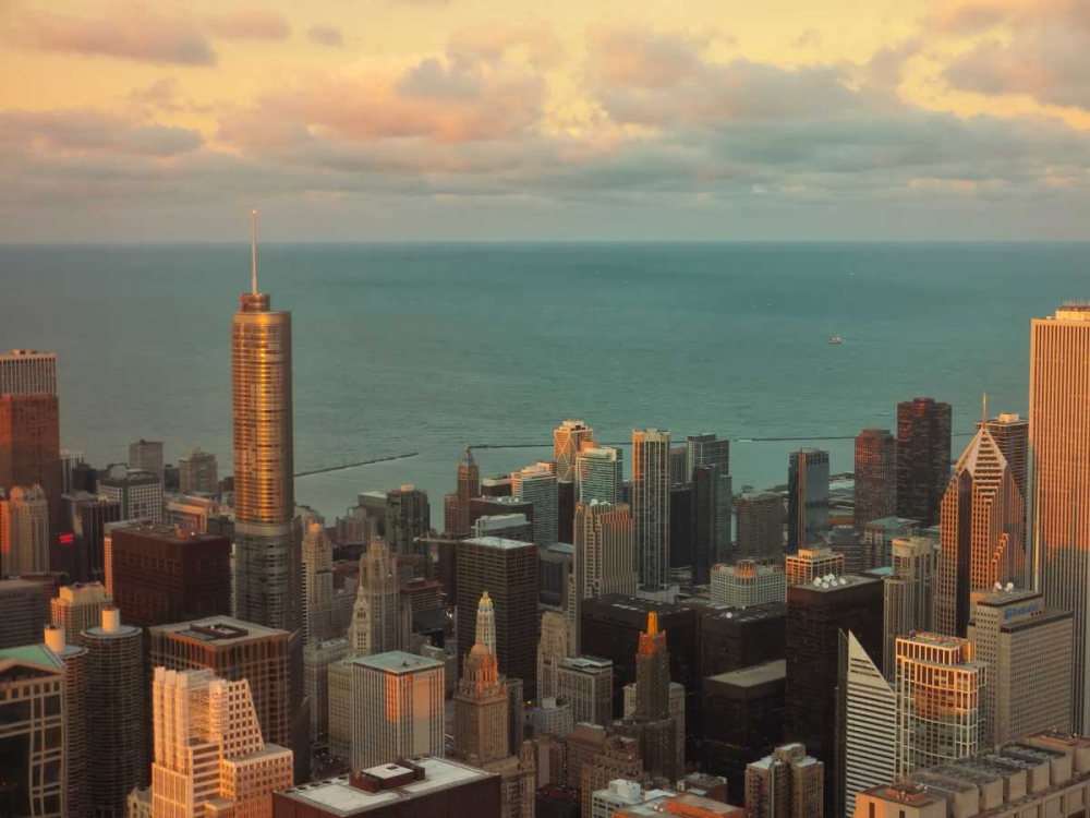 Sunset in Chicago art print by Jessica Levant for $57.95 CAD