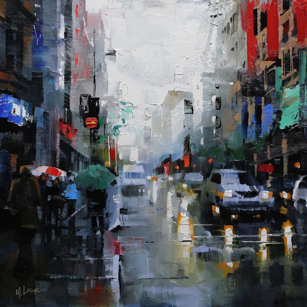 St. Catherine Street Rain art print by Mark Lague for $57.95 CAD