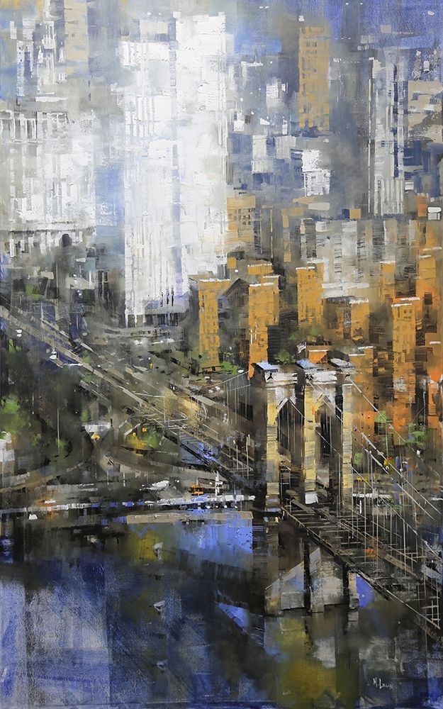 Brooklyn Bridge art print by Mark Lague for $57.95 CAD