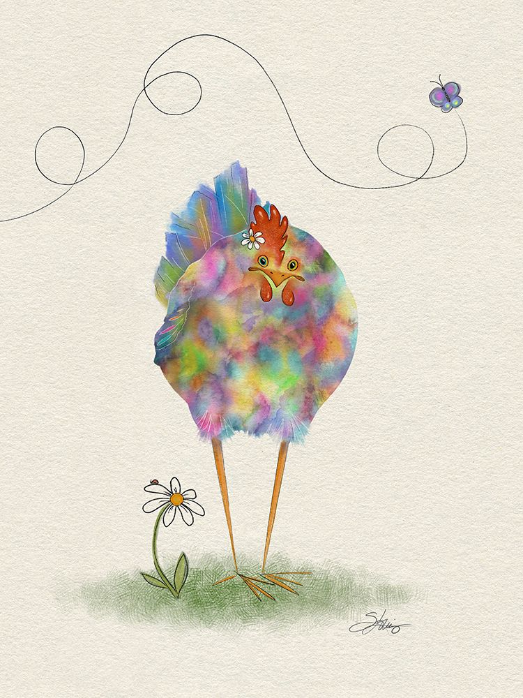 Fantasia Hen art print by Shanda Louis for $57.95 CAD